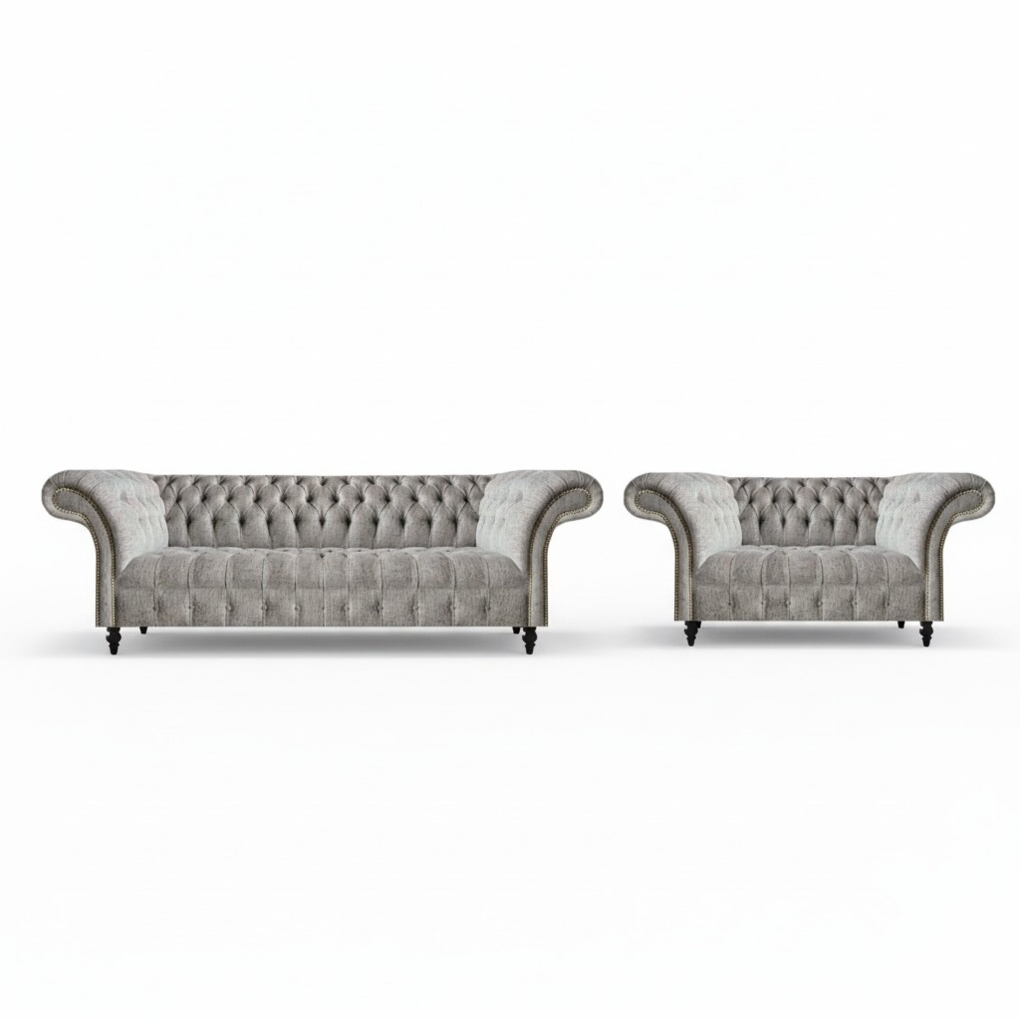 Luxus Design MÃ¶bel Komplett Sofa SitzmÃ¶bel Sessel Neu Einrichtung Chesterfield