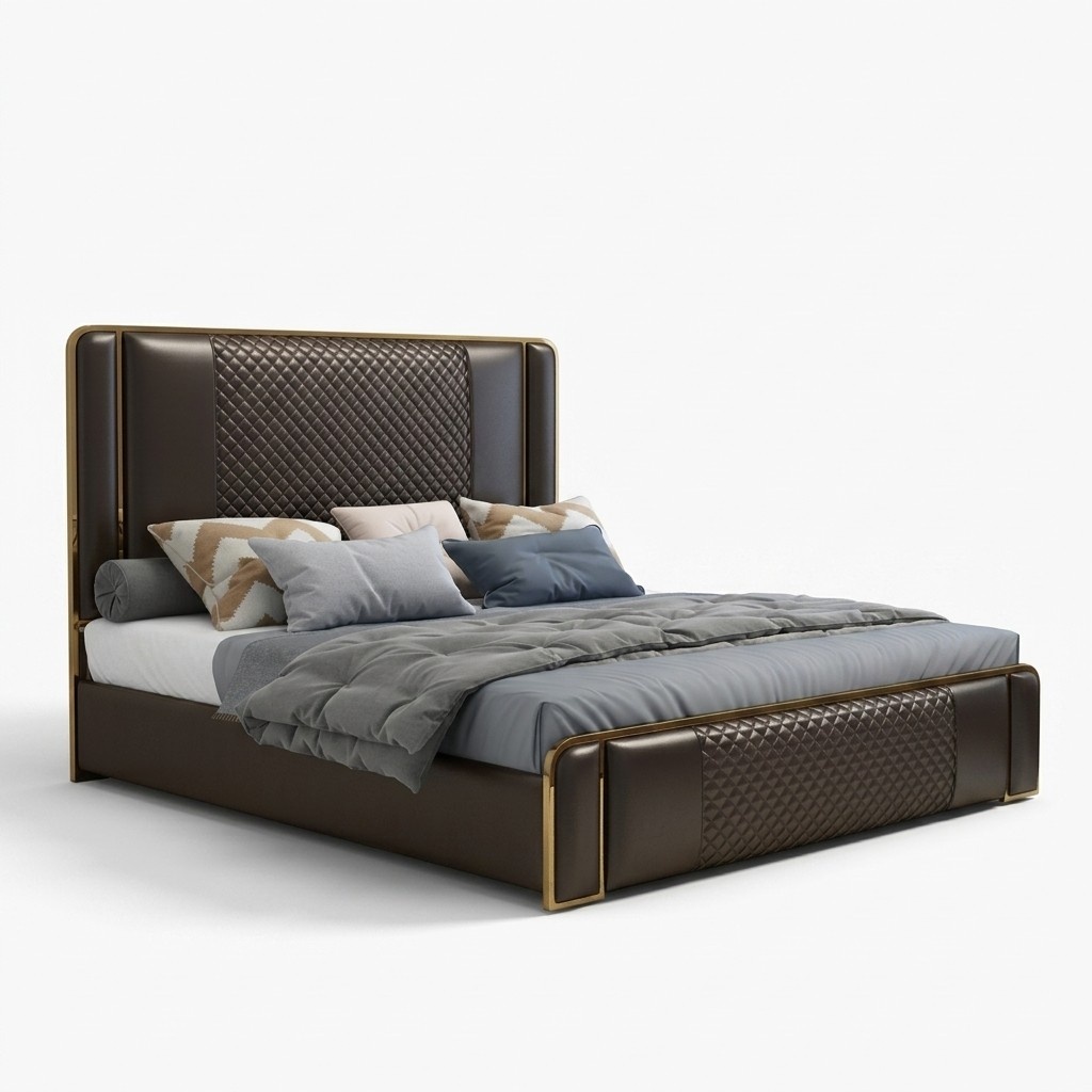 Luxus Designer Bett fÃ¼rs Schlafzimmer Samt bezogen MÃ¶bel Betten Stoff