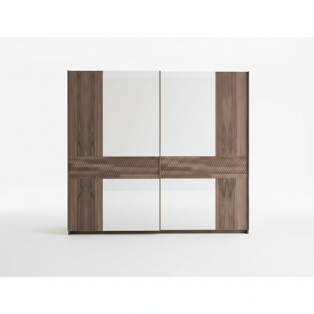 Luxus Holzschrank Modern Schlafzimmer Design Kleiderschrank GlastÃ¼ren