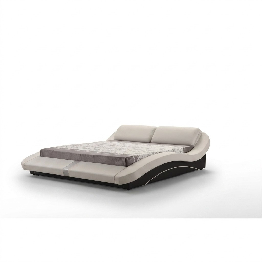 Luxus Leder Design Polster Betten Doppel Modernes Bett Ehe Deko Exclusiv