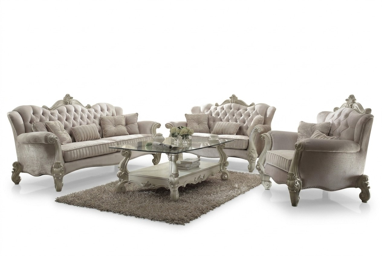 Luxus MÃ¶bel Sofagarnitur Couch Deko Sofa Polster 3+2+1 Sitzer + Couchtisch