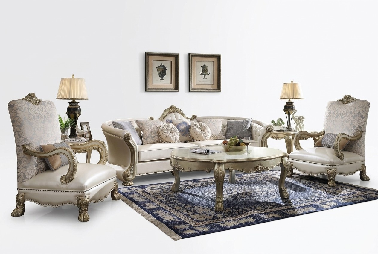 Luxus MÃ¶bel Sofagarnitur Couch Sofa Polster 4+1+1 Sitzer mit Couchtisch