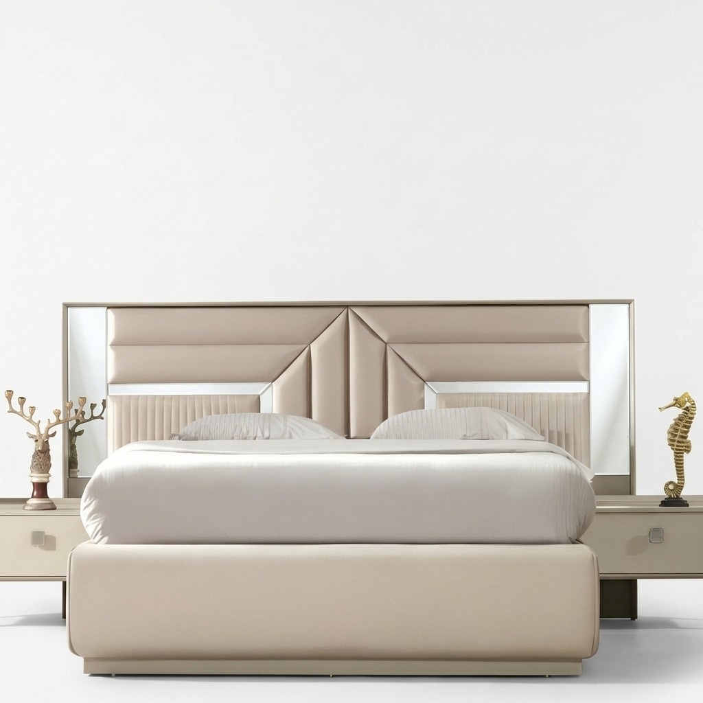 Luxus Schlafzimmer Bett Design Doppelbett Modern MÃ¶bel Holz Betten