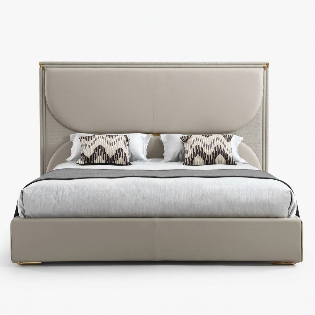 Luxus Schlafzimmer Bett Designer MÃ¶bel Doppelbett WeiÃ Textil Betten Holz Neu