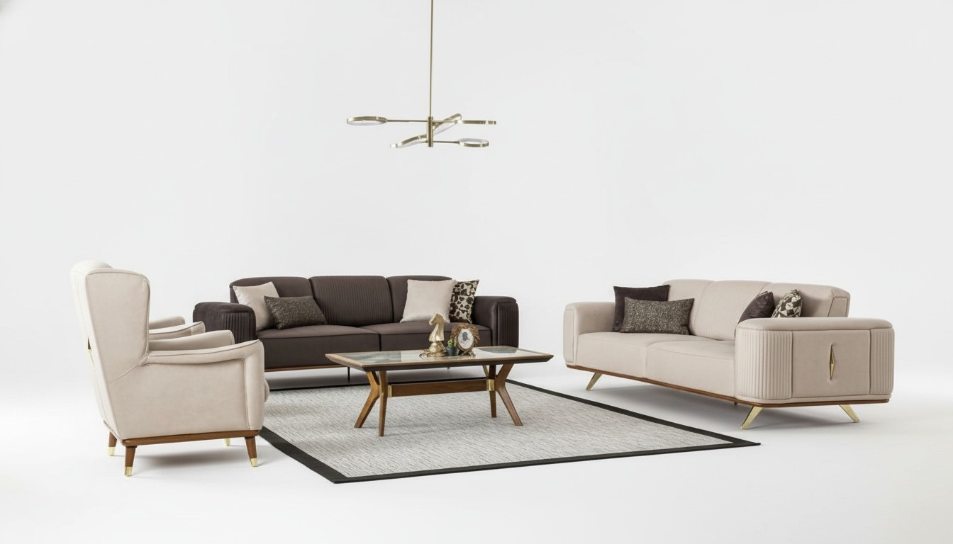 Luxus Sofagarnitur Couch MÃ¶bel Set Designer Couchen Garnituren 4tlg.