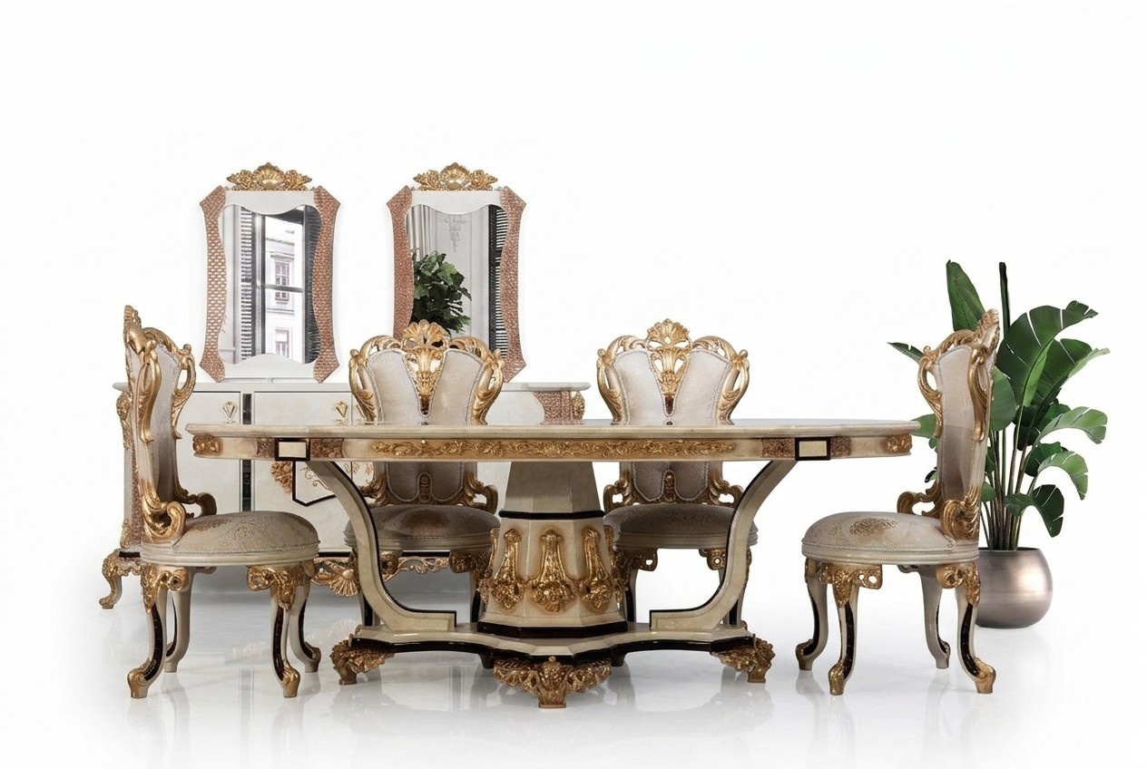 Luxus Stuhl Set 6x StÃ¼hle Essgruppe Garnitur Esszimmer stÃ¼hle Klassisch Sessel