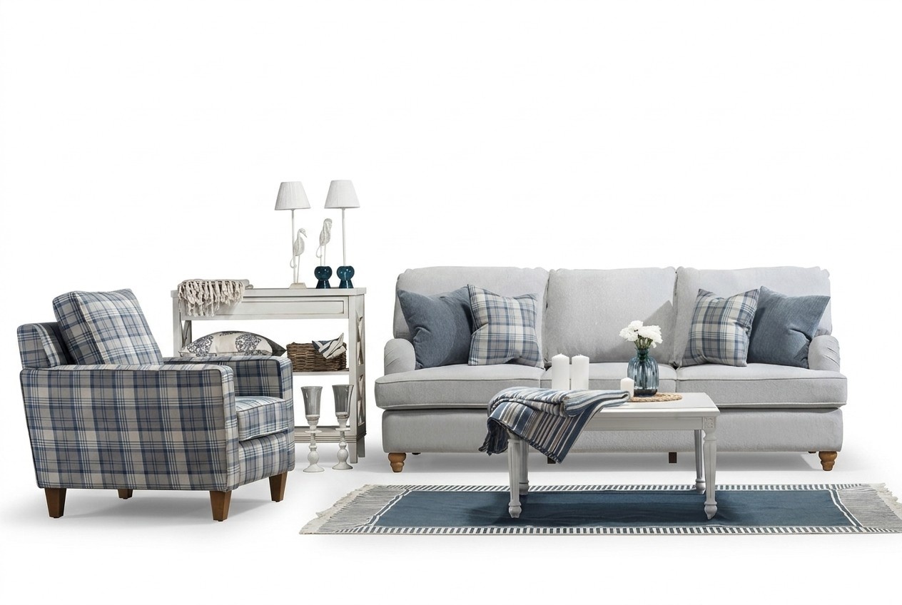 Luxus Wohnzimmer Set Modern MÃ¶bel Sofa Dreisitzer Design Neu Sessel