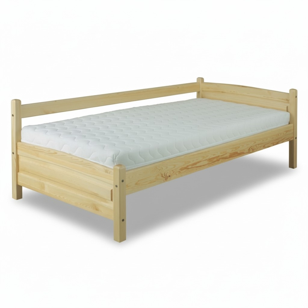 Massivholzbett Kiefer Holz Bettgestell 90x200 Vollholz Handarbeit Neu GÃ¤stebett