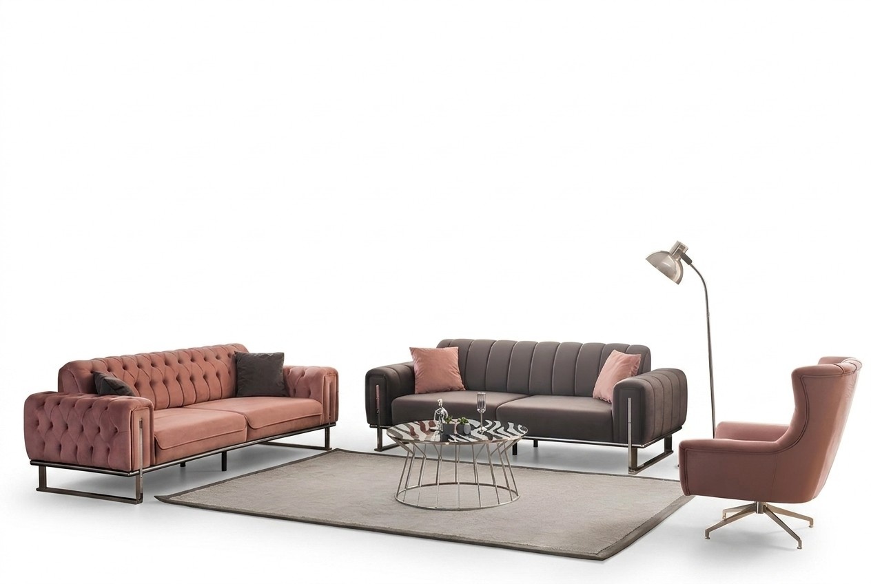 Maximaler Komfort: Sofa und Sessel in modernem, stilvollem Design