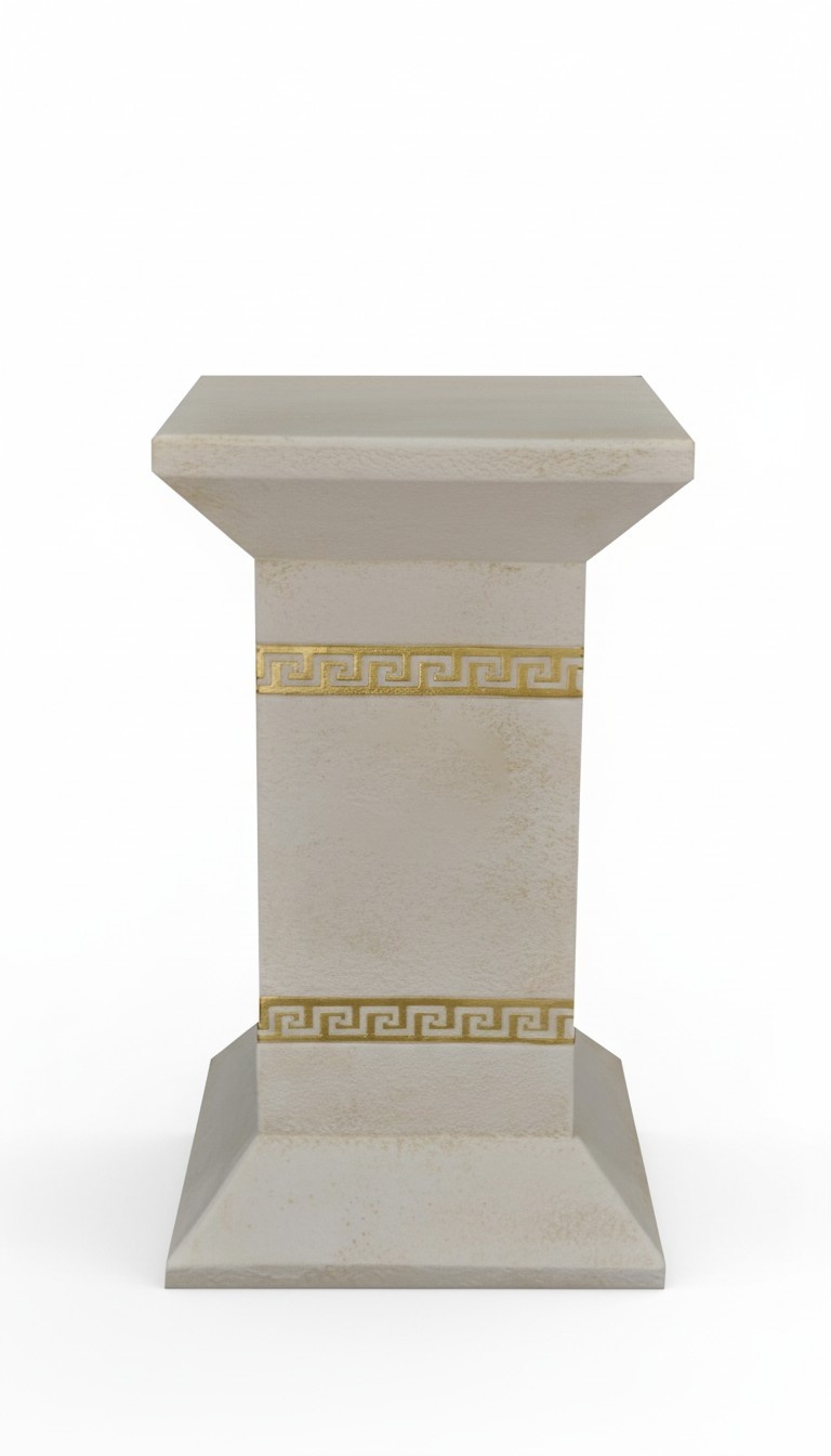 Medusa Säule Römische Antik Säulen Marmor Skulptur Dekoration Figur Deko