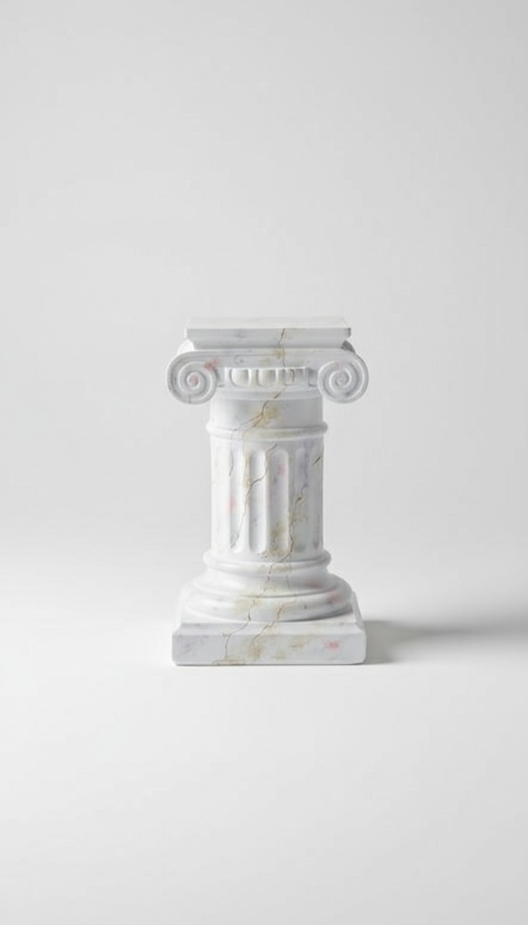 Medusa Säule Römische Säulen Antik Marmor Skulptur Figur Dekoration Deko