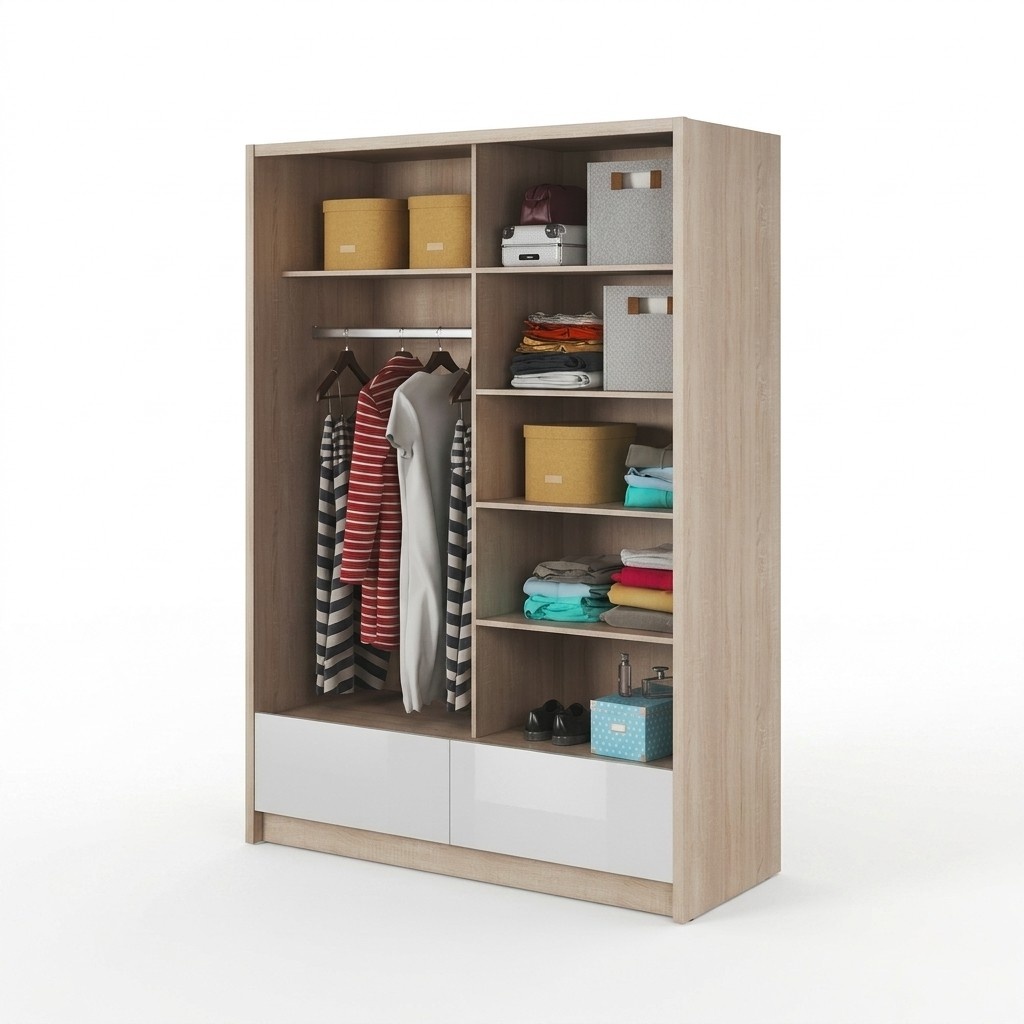 Mehrzweck Regale Schrank Regal Aufbewahrungs KleiderschrÃ¤nke 150cm Garderobe