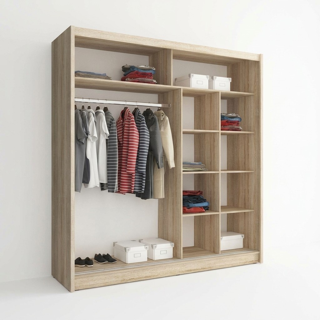 Mehrzweck Regale Schrank Regal Deko Aufbewahrungs KleiderschrÃ¤nke 200cm