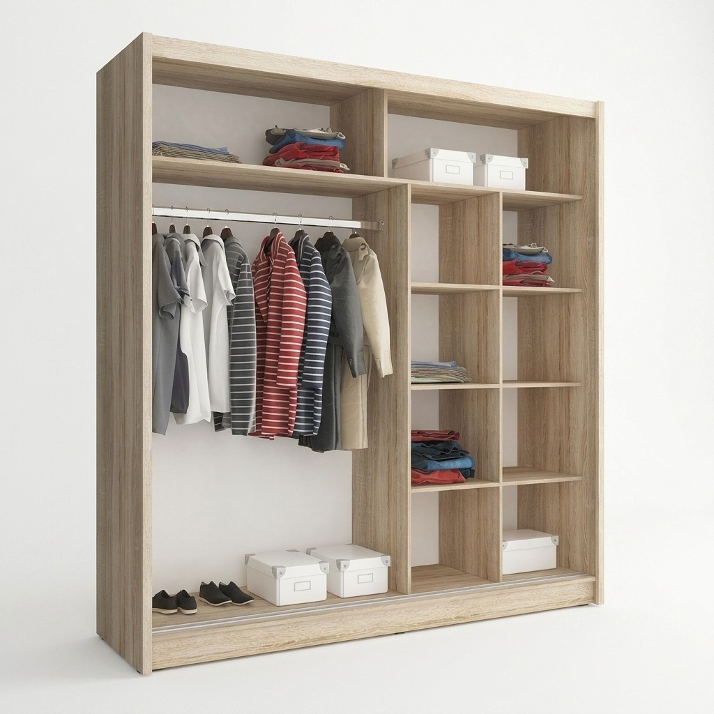 Mehrzweck Regale Schrank Regal Aufbewahrungs KleiderschrÃ¤nke 200cm