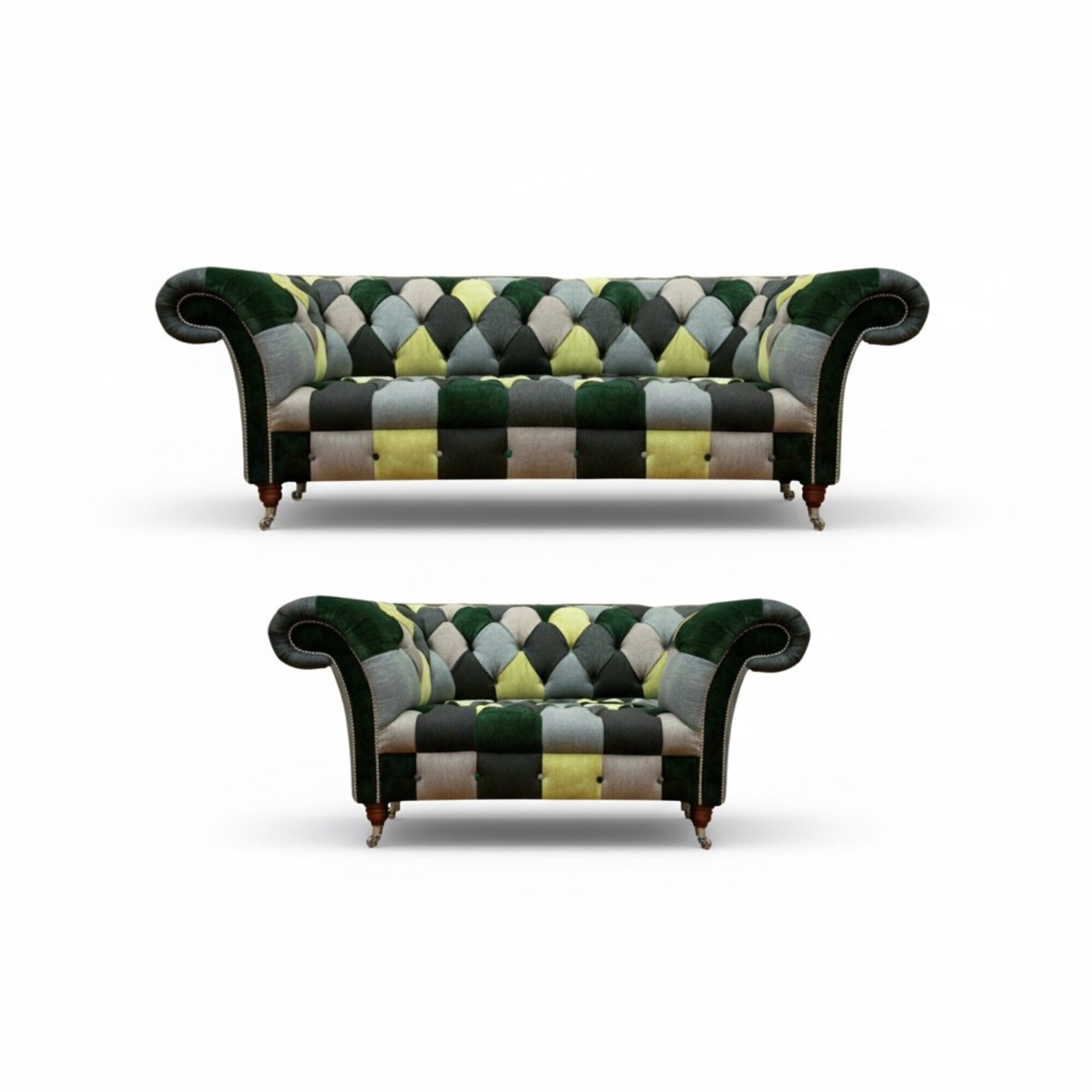 Modern Chesterfield Set Sofas Wohnzimmer PolstermÃ¶bel Sofagarnitur 3+2 Sofa