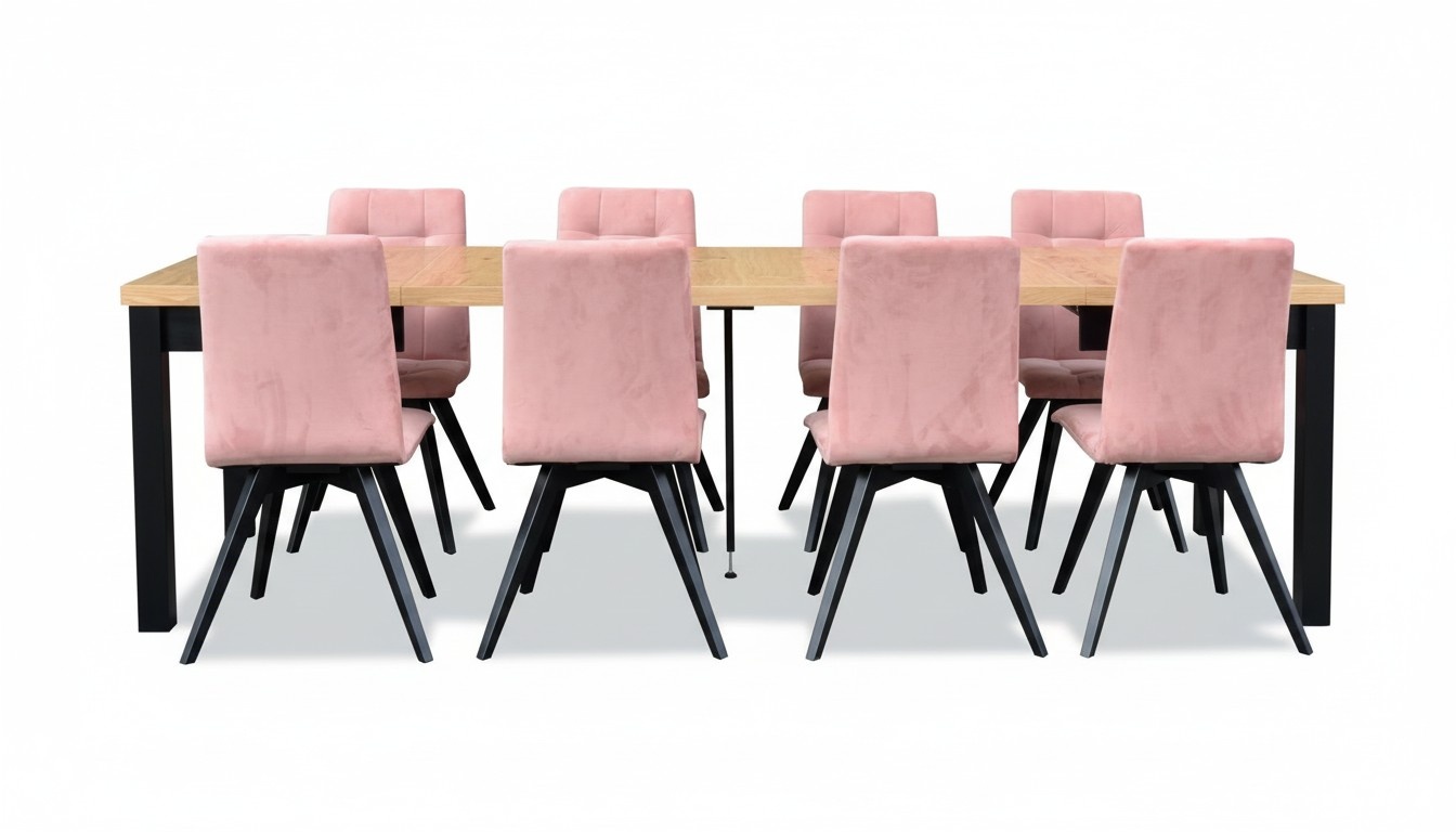 Modern Esszimmer MÃ¶bel Esstisch + 6 StÃ¼hle Komplett Garnitur 7tlg. Set Gruppe