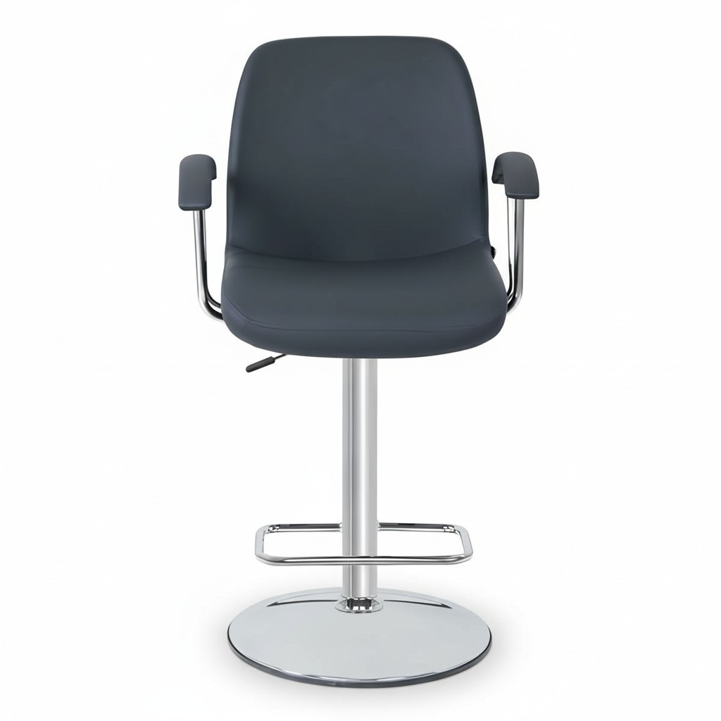 Modern Grau Stuhl Designer Barhocker Metall stilvoll Luxus MÃ¶bel Hocker