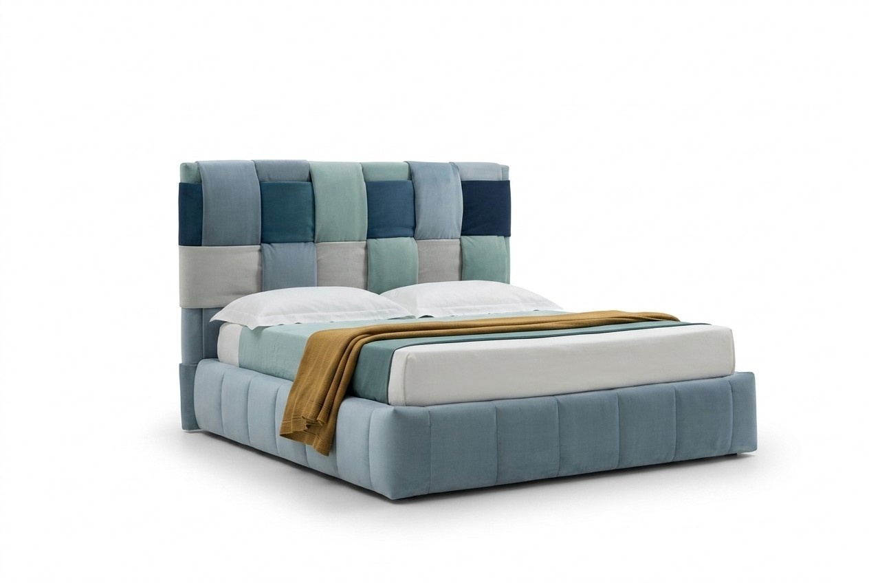 Modern Luxus Betten Polster Textil Hochwertiges Schlafzimmer Bett Italien MÃ¶bel
