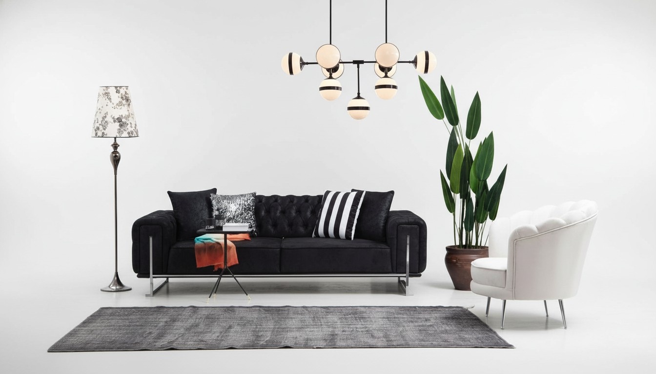 Modern MÃ¶bel Wohnzimmer Komplett Sofa Couch Dreisitzer PolstermÃ¶bel Sessel