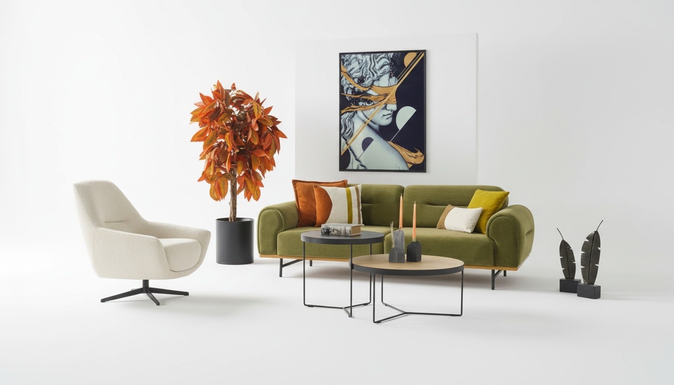 Modern Sofagarnitur 3 + 1 Sitzer GrÃ¼n Couchen Design Wohnzimmer set 2tlg