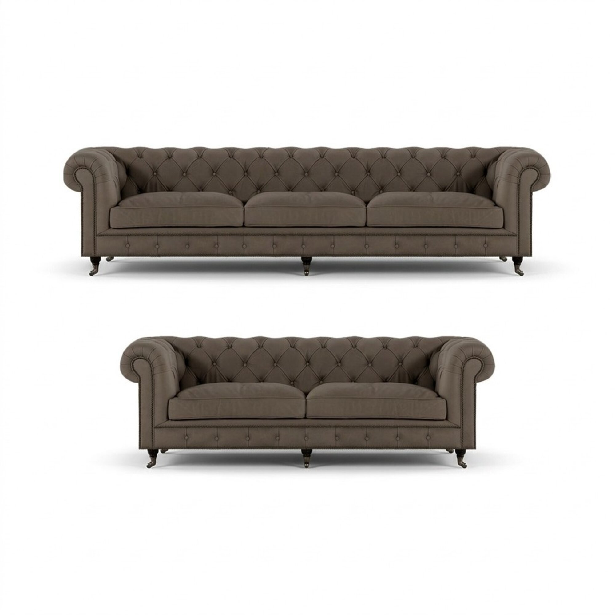 Moderne Chesterfield Polstergarnitur Edle MÃ¶bel Sitzcouchen 2tlg Set