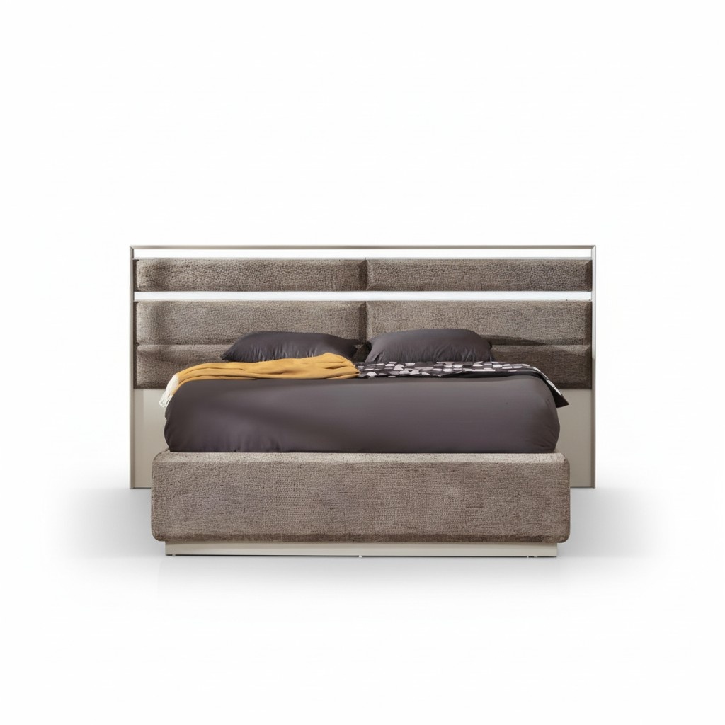 Moderne Grau Bett Design Doppelbett Luxus Schlafzimmer Polster MÃ¶bel Betten