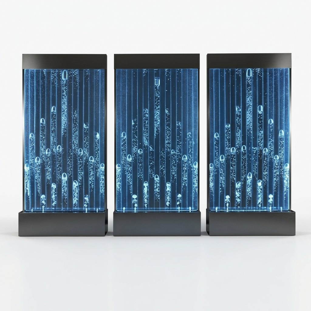 Wasser WÃ¤nde Moderne Trennwand LED Wasserwand Beleuchtete Wand