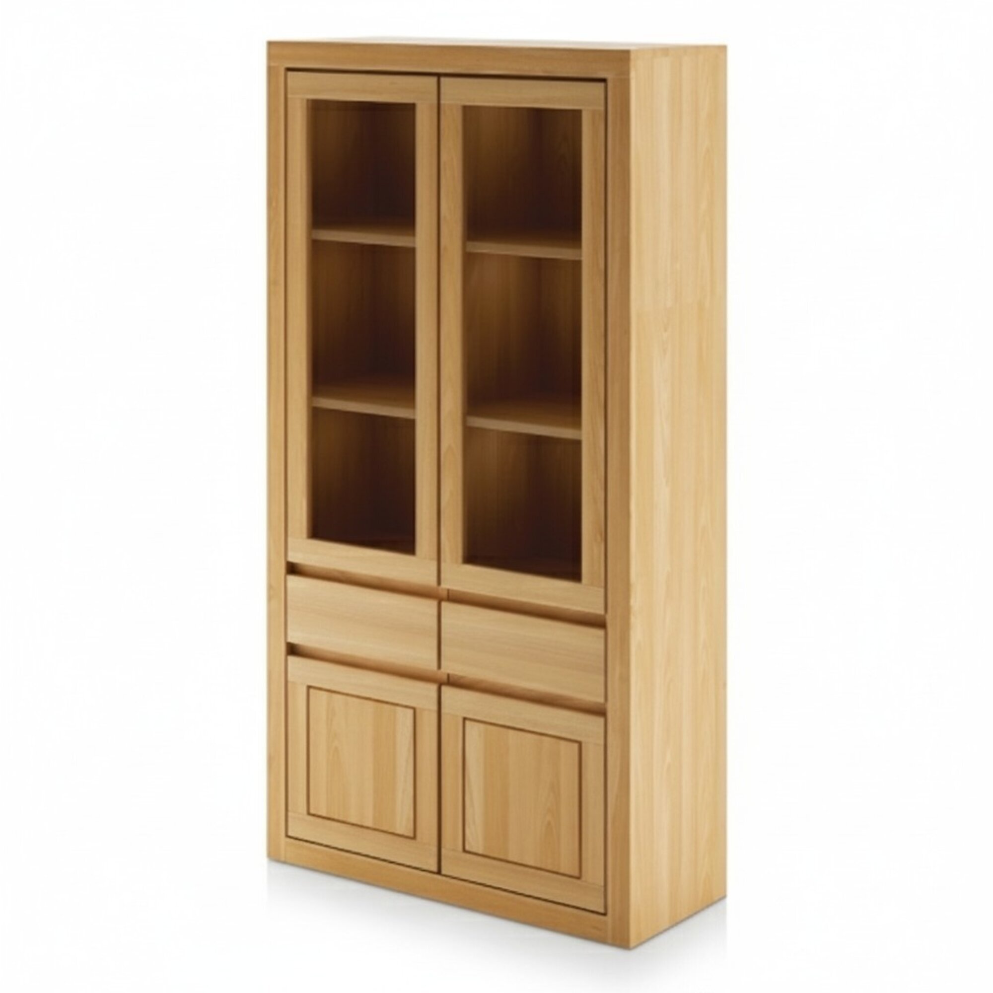 Moderne Vitrine Vitrinen Schrank Handarbeit Vollholz SchrÃ¤nke Massiv Holz Eiche
