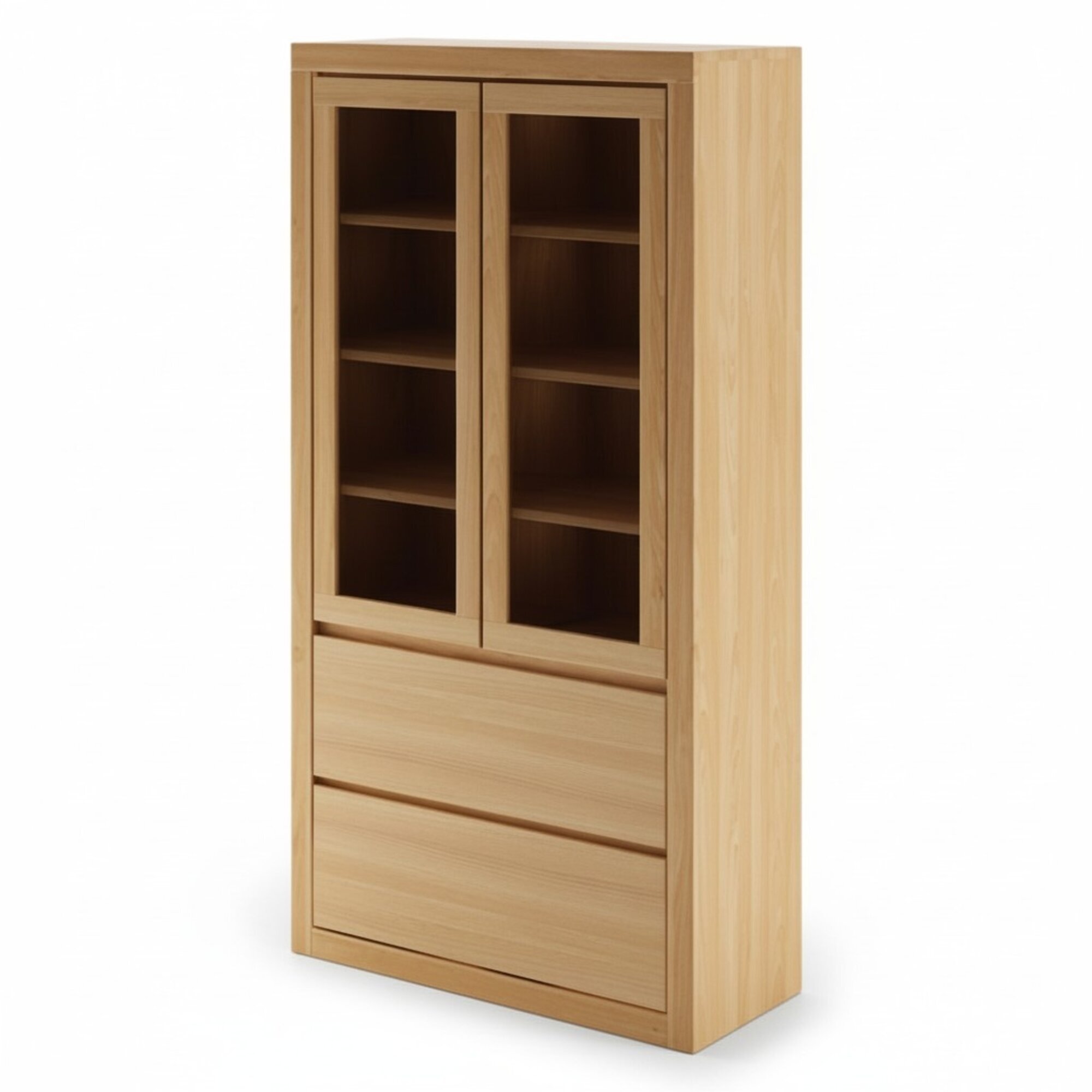Moderne Vitrinen Schrank Vitrine Handarbeit Vollholz SchrÃ¤nke Massiv Holz Eiche