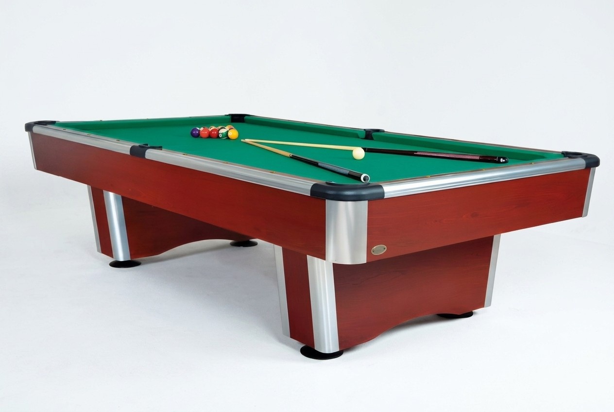 Pooltisch Braun Billardtisch Spieltisch Freizeittisch SpieloberflÃ¤che 9ft