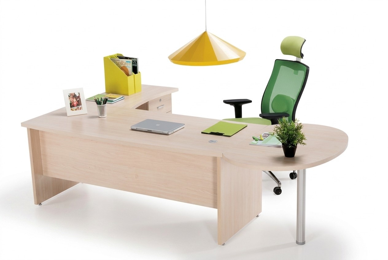 Moderner BÃ¼ro Exklusiver beige Eckschreibtisch Schreibtisch Kommode 2tlg.