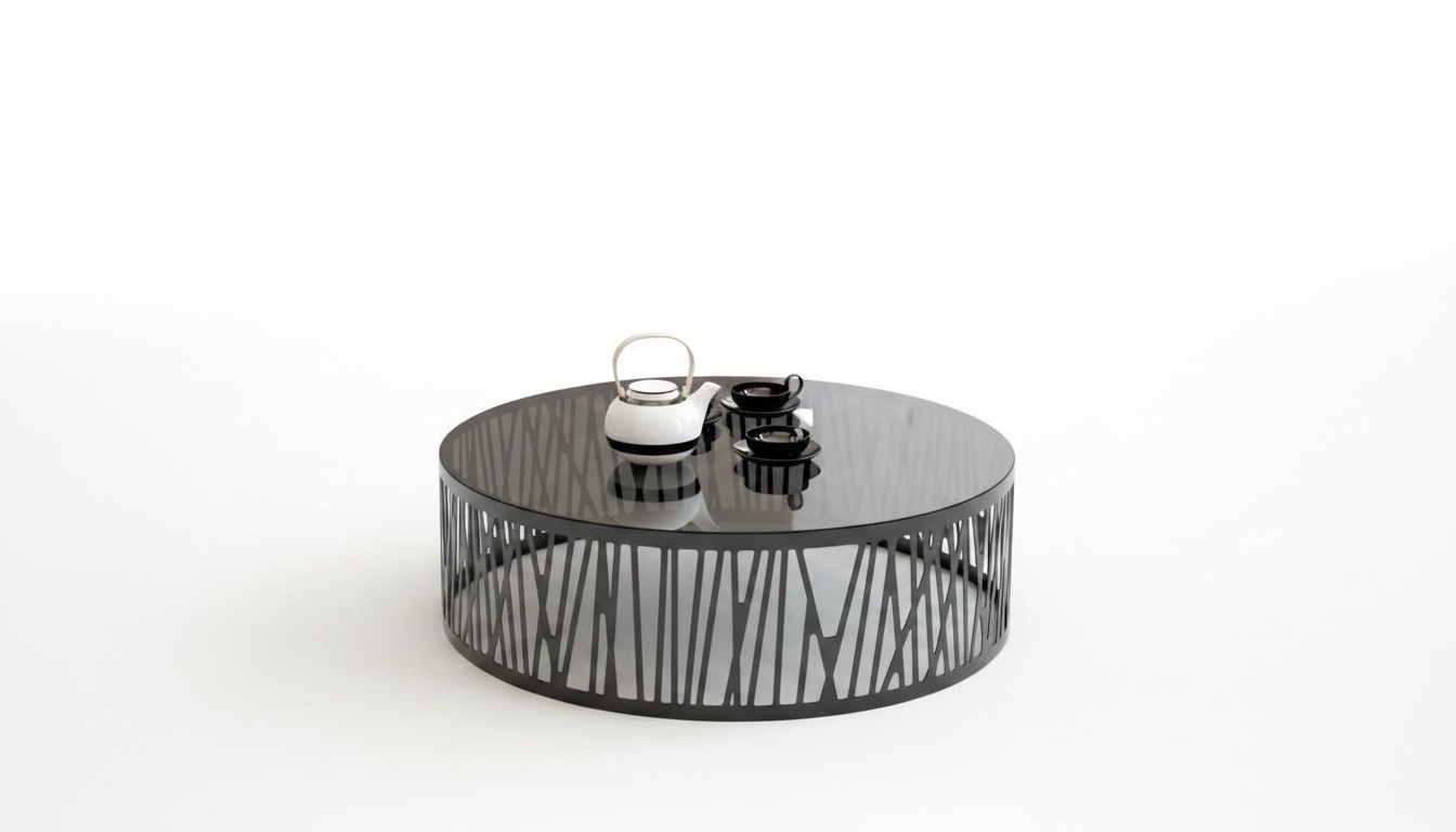Moderner Designer Couchtisch Glastisch Beistelltische Set Wohnzimmer