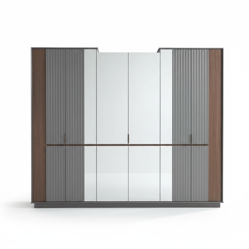 Moderner Glasschrank Luxus KleiderschrÃ¤nke Schlafzimmer Holz MÃ¶bel Neu