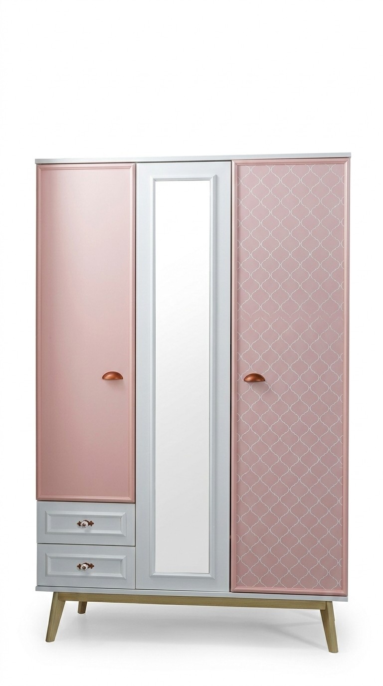 Moderner Kleiderschrank Jugendzimmer Garderoben Rosa MÃ¶bel Design Neu