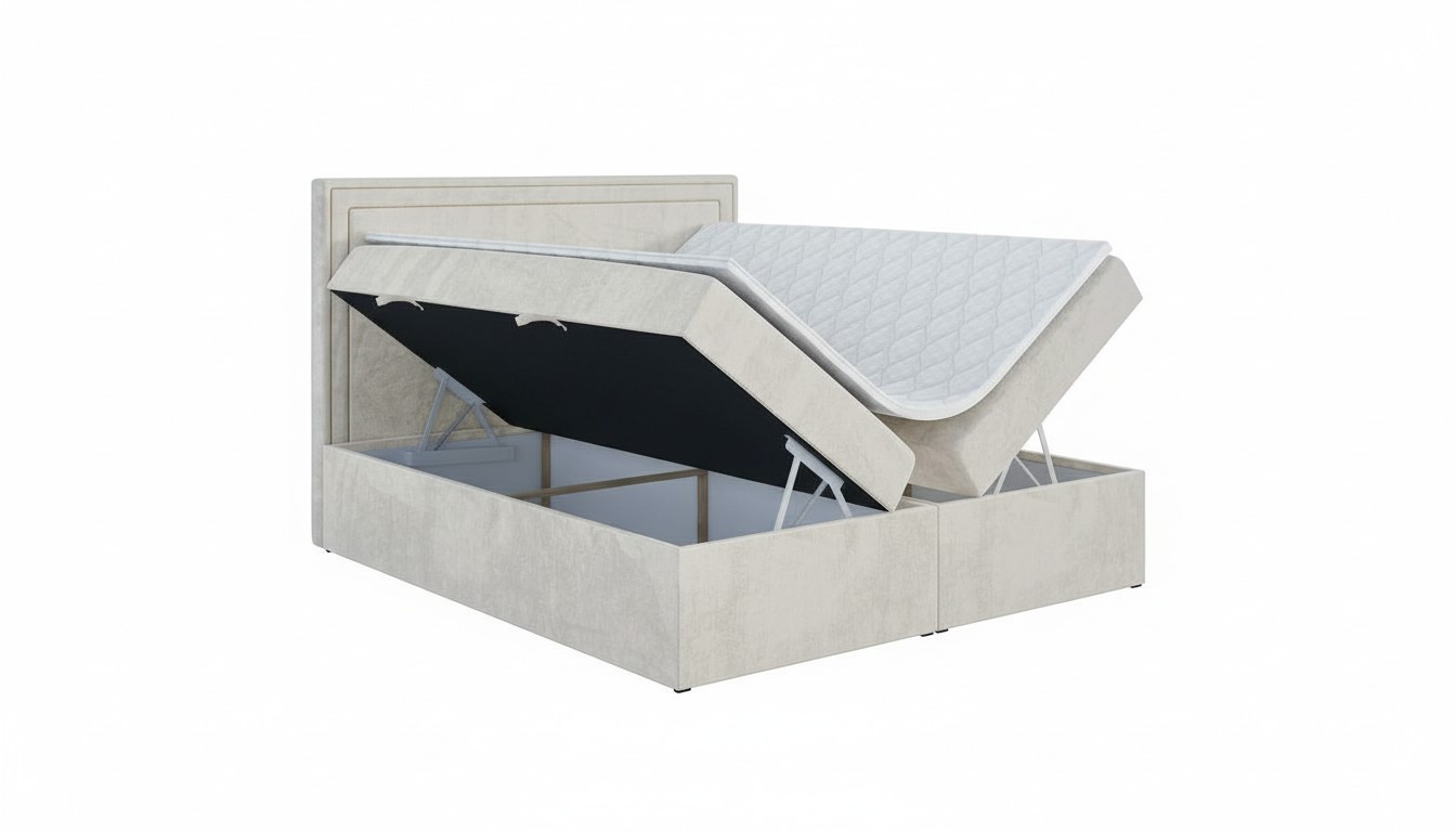 Modernes Bett Polster Design Luxus Doppel MÃ¶bel Schlafzimmer Boxspringbett MÃ¶bel