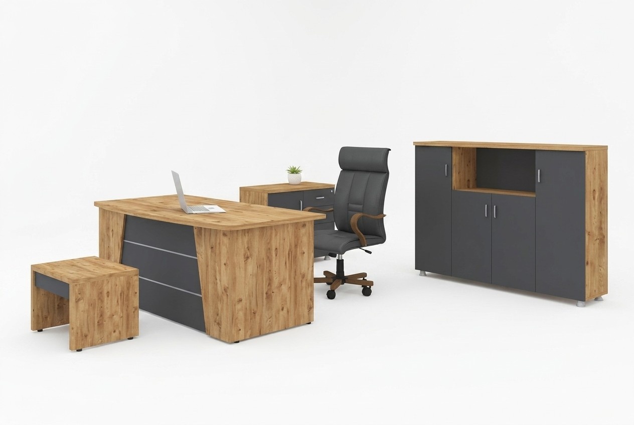 Modernes Komplettes Set BÃ¼romÃ¶bel ArbeitszimmermÃ¶bel Luxus 4tlg Set