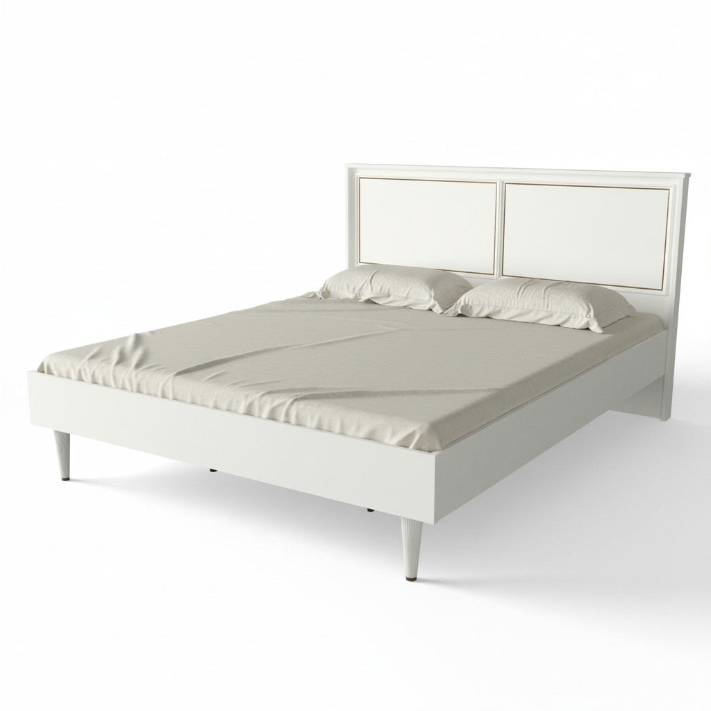 Modernes Polsterbett Bett Betten Bettgestell Doppelbett 160x200 WeiÃ Ehebett