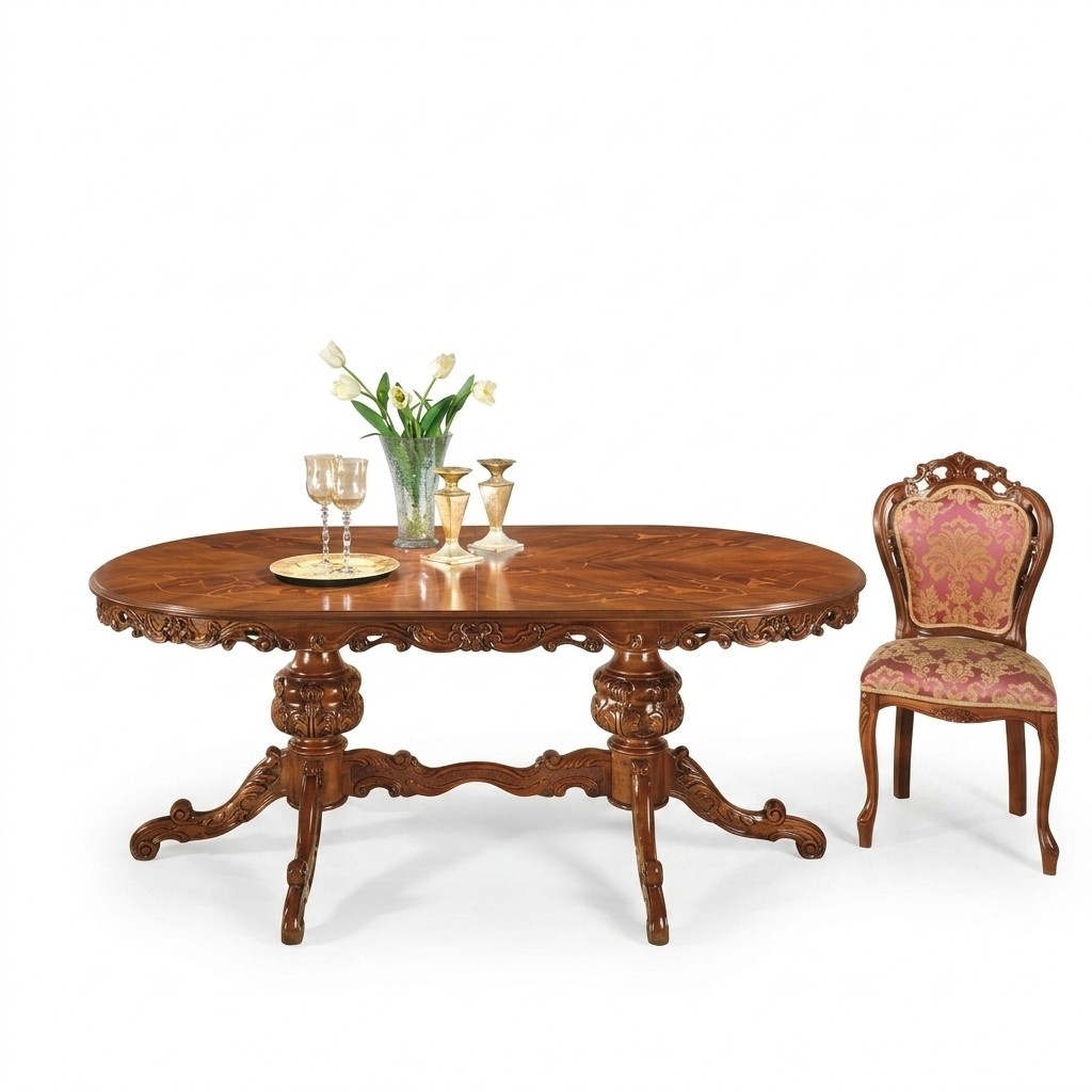 Einrichtung Gruppe Tisch + 2 Stuhle Set 3tlg. Esstisch Garnitur Esszimmer