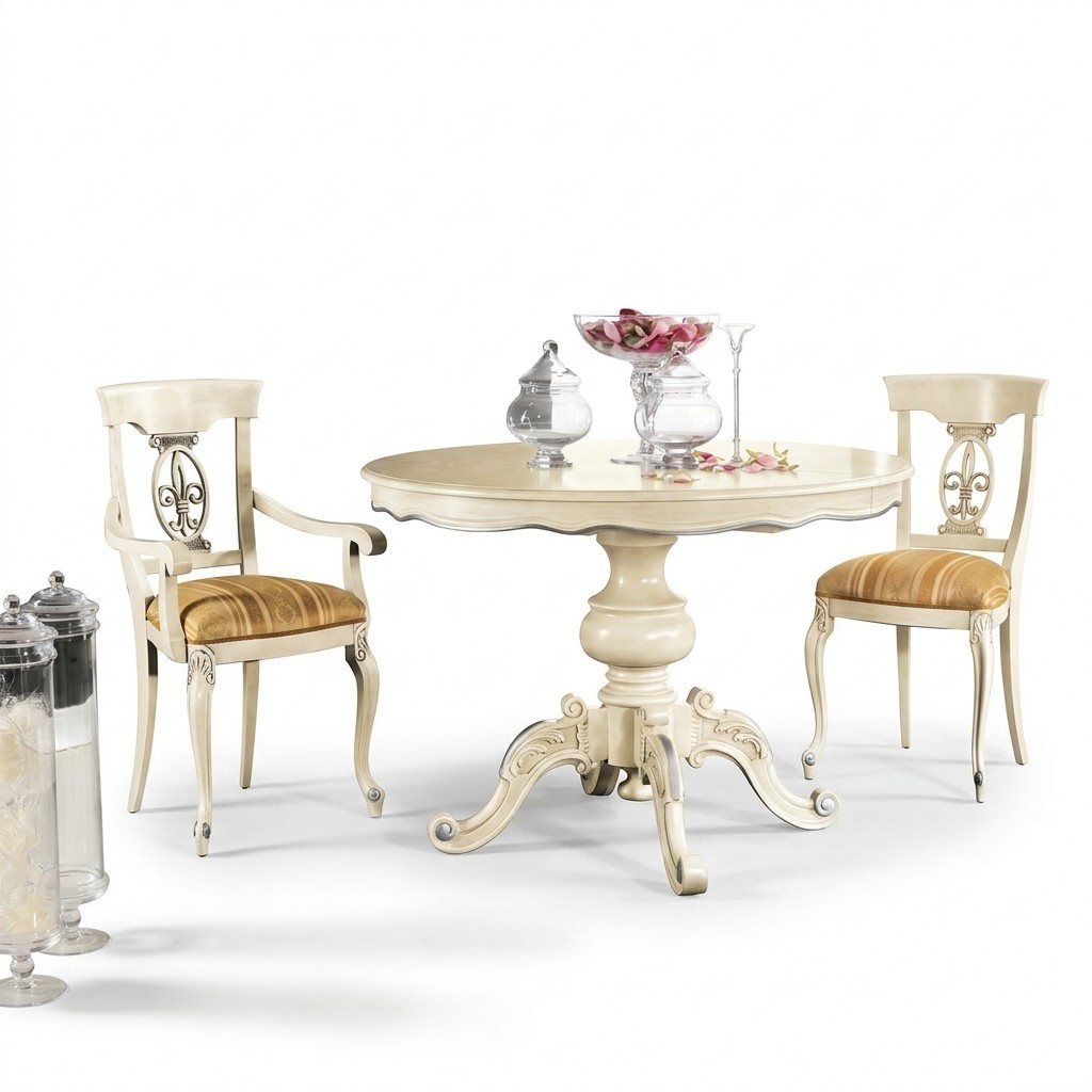 Essgarnitur Tisch 2 StÃ¼hle Esstisch Set 3 tlg. Esszimmer klassische MÃ¶bel