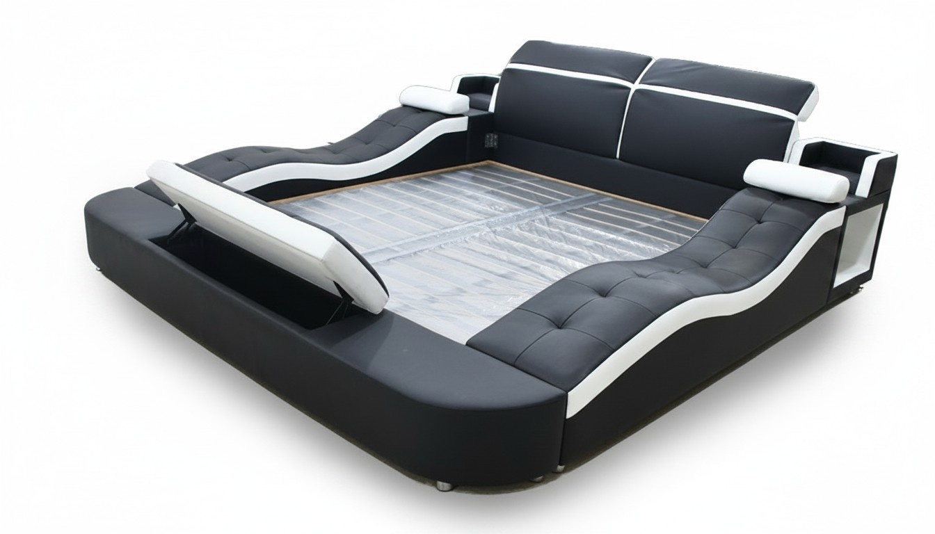 Multifunktion Bett Doppel Betten Hotel big Polster Schlafzimmer MÃ¶bel