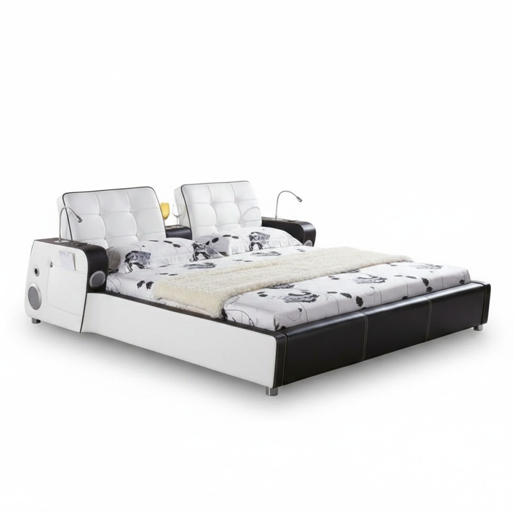 Multifunktion Bett Doppelbetten Modernes Bettgestell Betten 180x200cm1