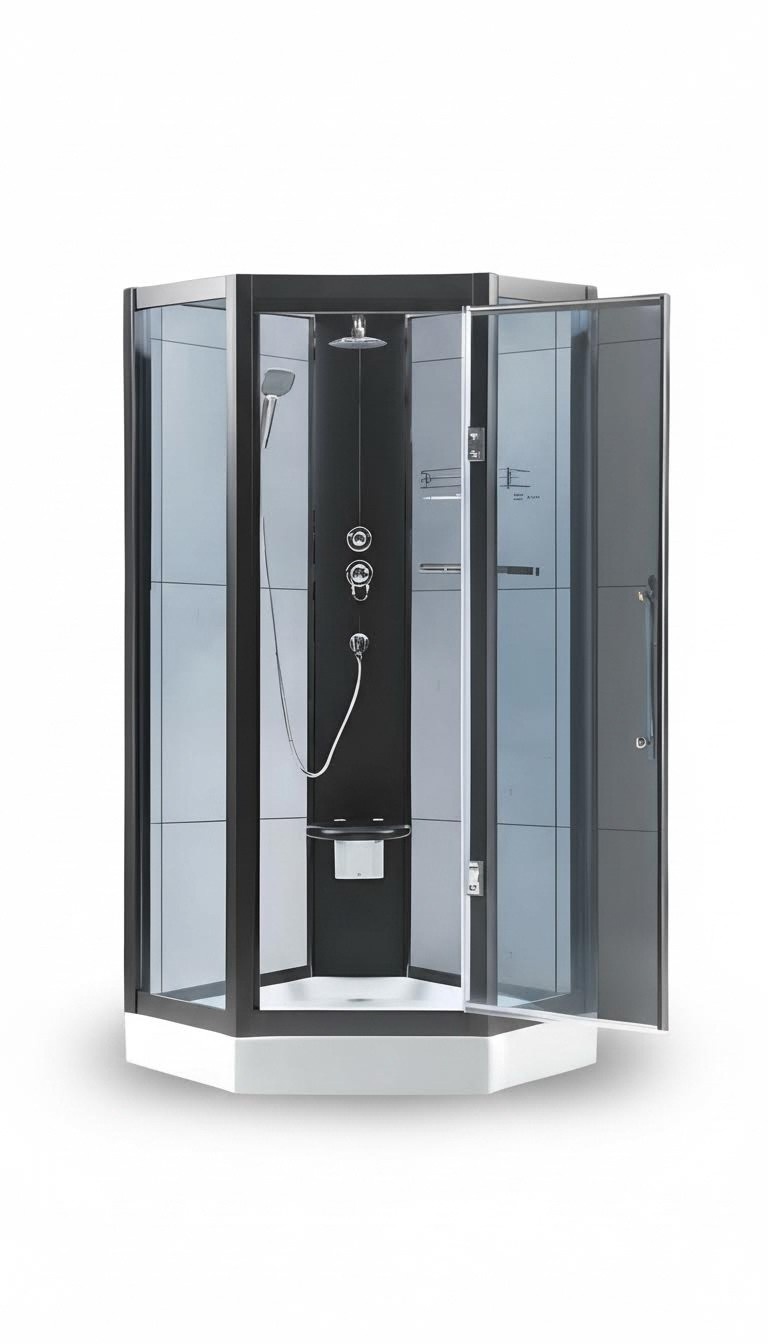 Multifunktionsdusche Komfort-Dusche Duschraum Luxusdusche Duschkabine 100x100 cm