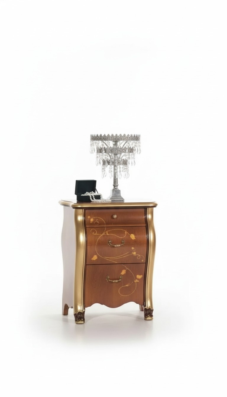 Nachttische Nachttisch Klassisches Design MÃ¶bel Holz Braun Beistelltische