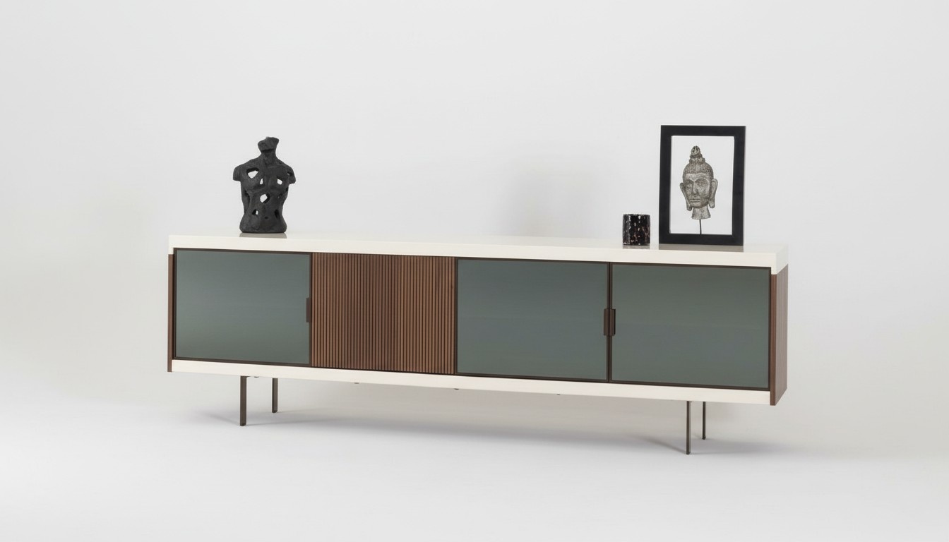 Niedriges Sideboard Schrank Kommode SchrÃ¤nke Kommoden 225cm Anrichte
