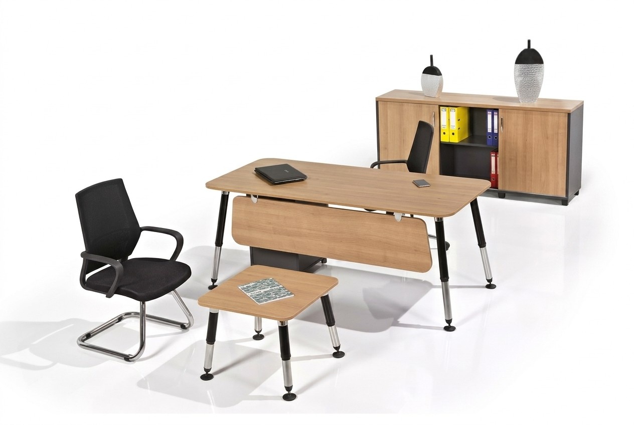 Office Garnitur Luxus BÃ¼romÃ¶bel Schreibtisch BÃ¼roschrank Komplettes Set 3tlg