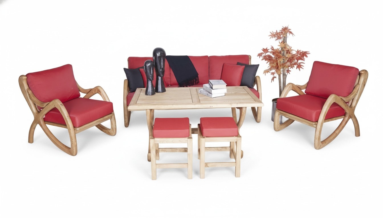 Outdoor Komplett GartenmÃ¶bel Robuster Sofagarnitur 3+1+1 Sitzer Esstisch