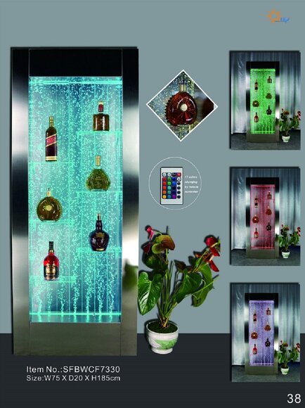 Led Wasser Wand Bar Regal SÃ¤ule WassersÃ¤ulen Theke Regale Deko Designer