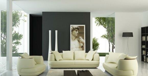 Sofagarnitur Couch Polster Leder Sofa Wohnzimmer 3+2+1 Klassische Couchen Royal