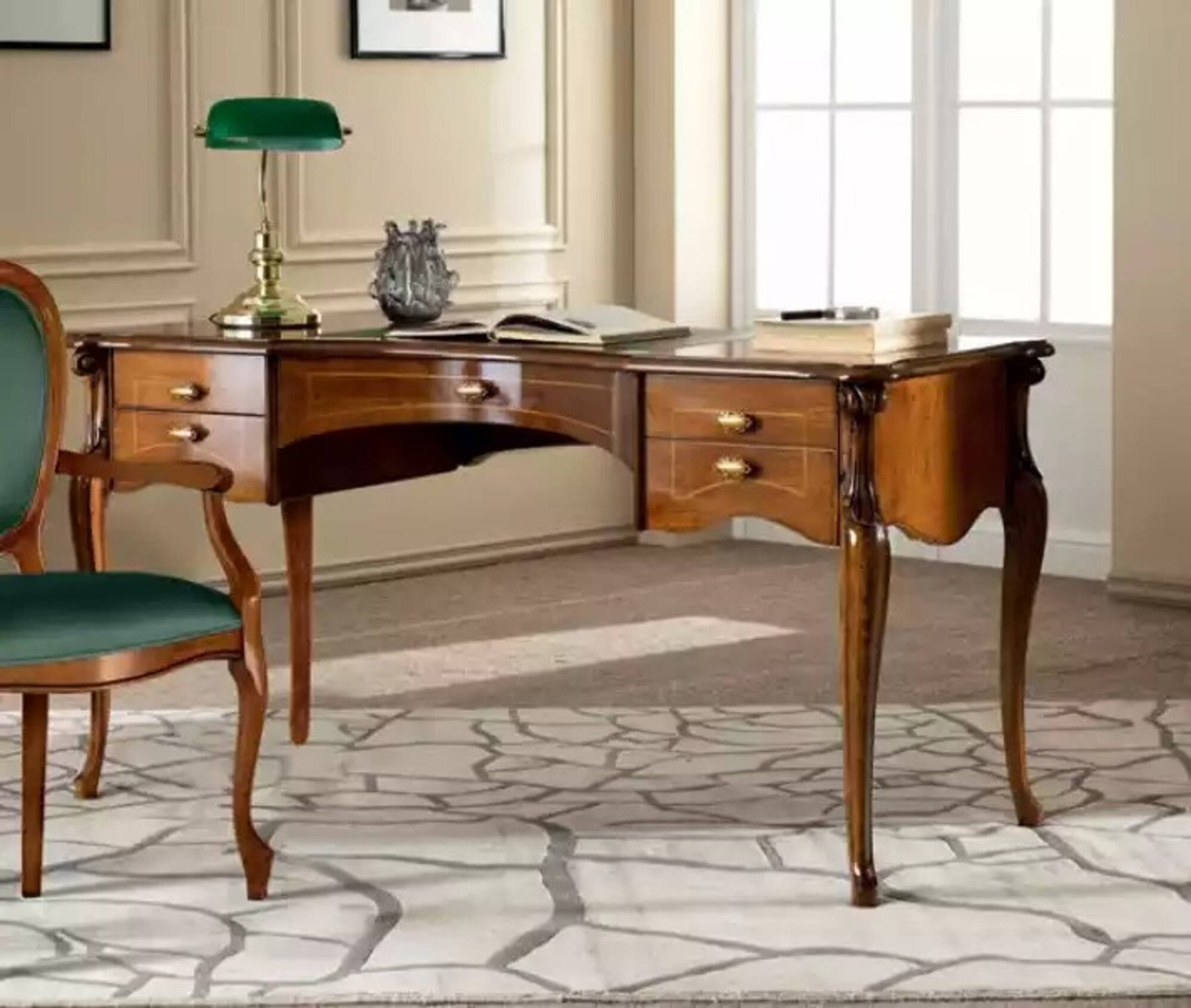 Schreibtisch Design Klassisch Luxus BÃ¼roeinrichtung Holzschreibtische