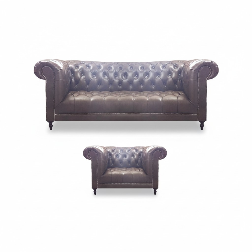 Polster Leder PolstermÃ¶bel Sofa Dreisitze Wohnzimmer Sofa Set Sessel Einrichtung